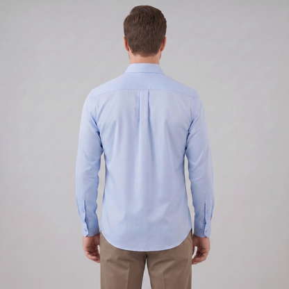 Camicia Uomo Elegante Slim Fit Maniche Lunghe Business