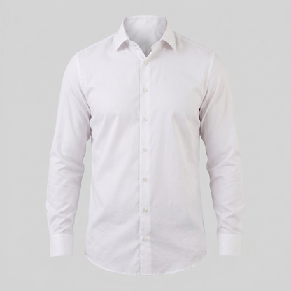 Camicia Uomo Elegante Slim Fit Maniche Lunghe Business