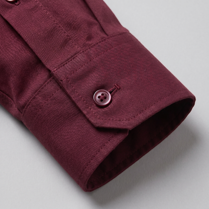 Camicia Uomo Elegante Slim Fit Maniche Lunghe Business