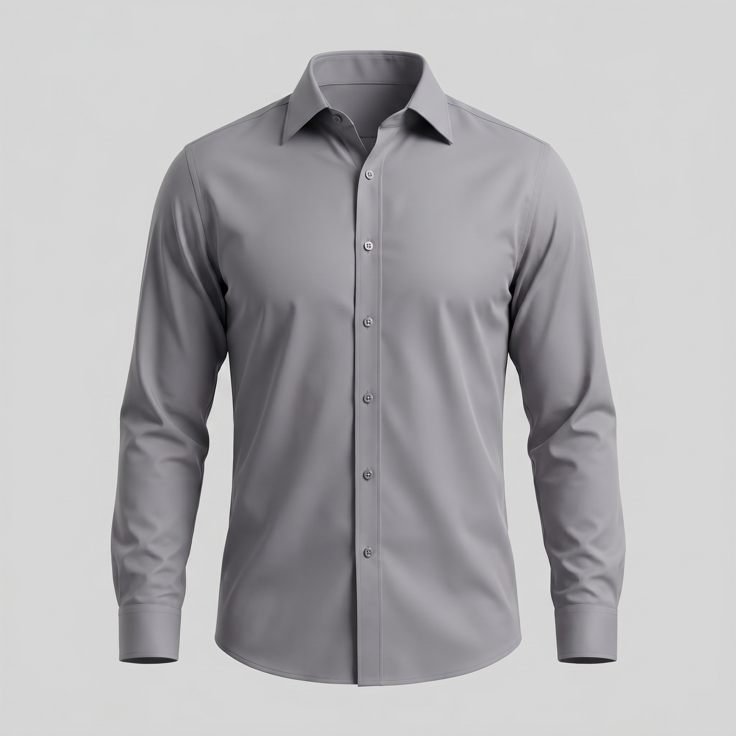 Camicia Uomo Elegante Slim Fit Maniche Lunghe Business