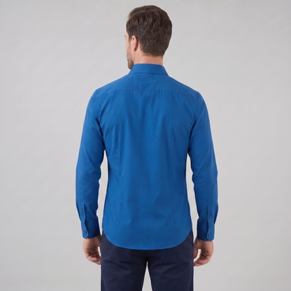 Camicia Uomo Elegante Slim Fit Maniche Lunghe Business