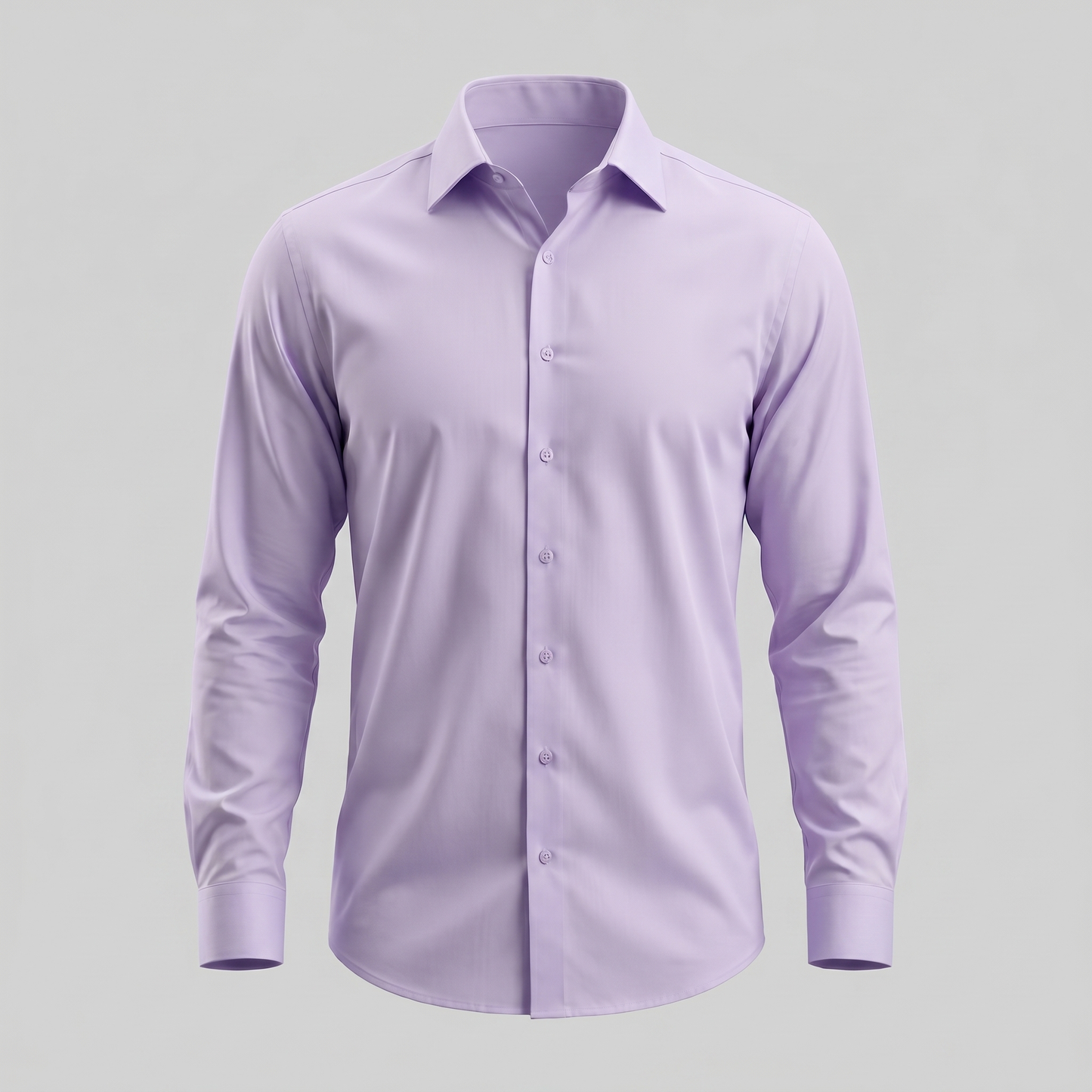 Camicia Uomo Elegante Slim Fit Maniche Lunghe Business