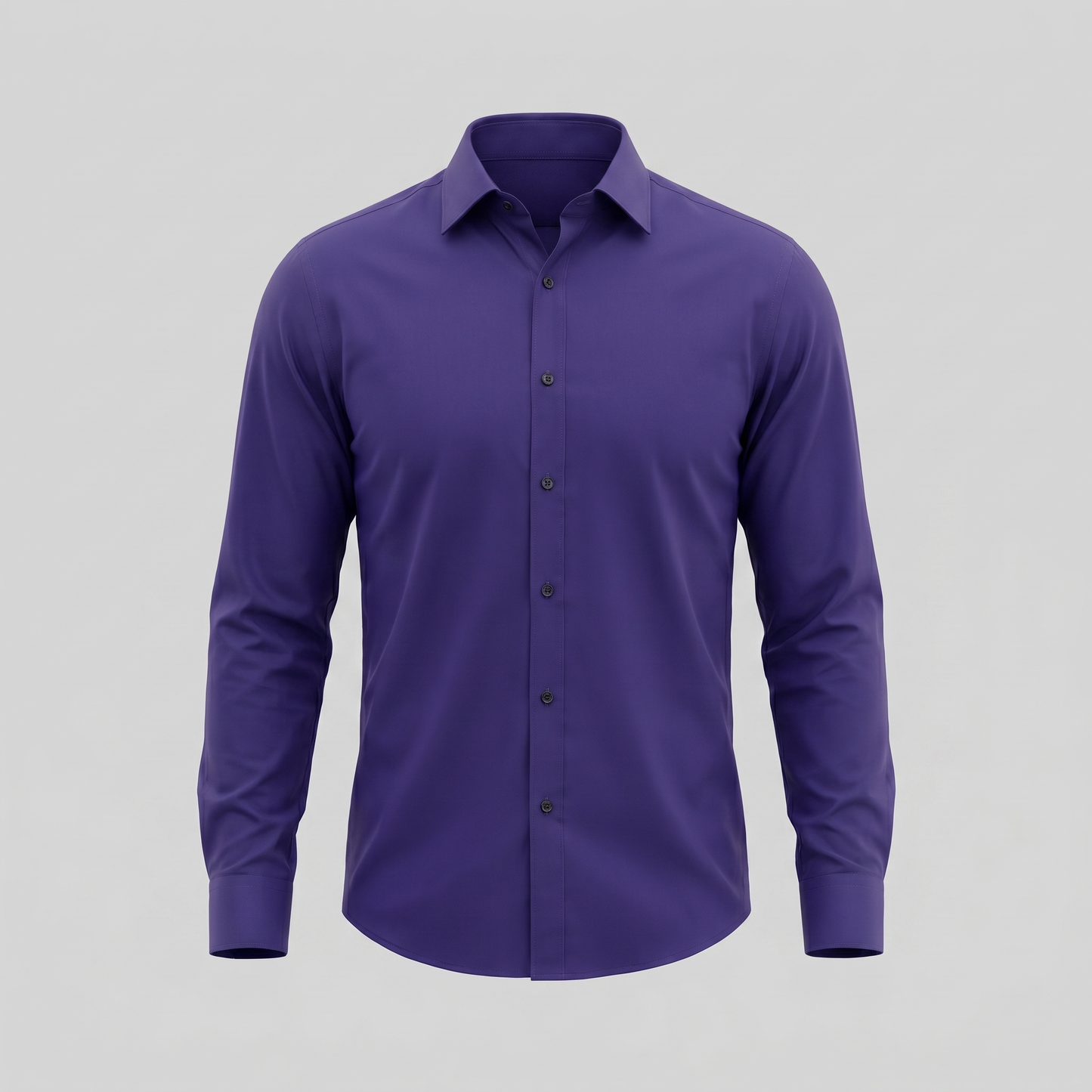 Camicia Uomo Elegante Slim Fit Maniche Lunghe Business