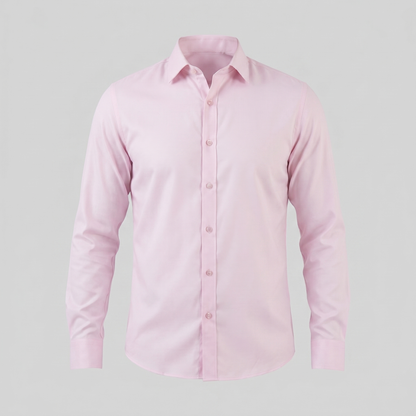 Camicia Uomo Elegante Slim Fit Maniche Lunghe Business