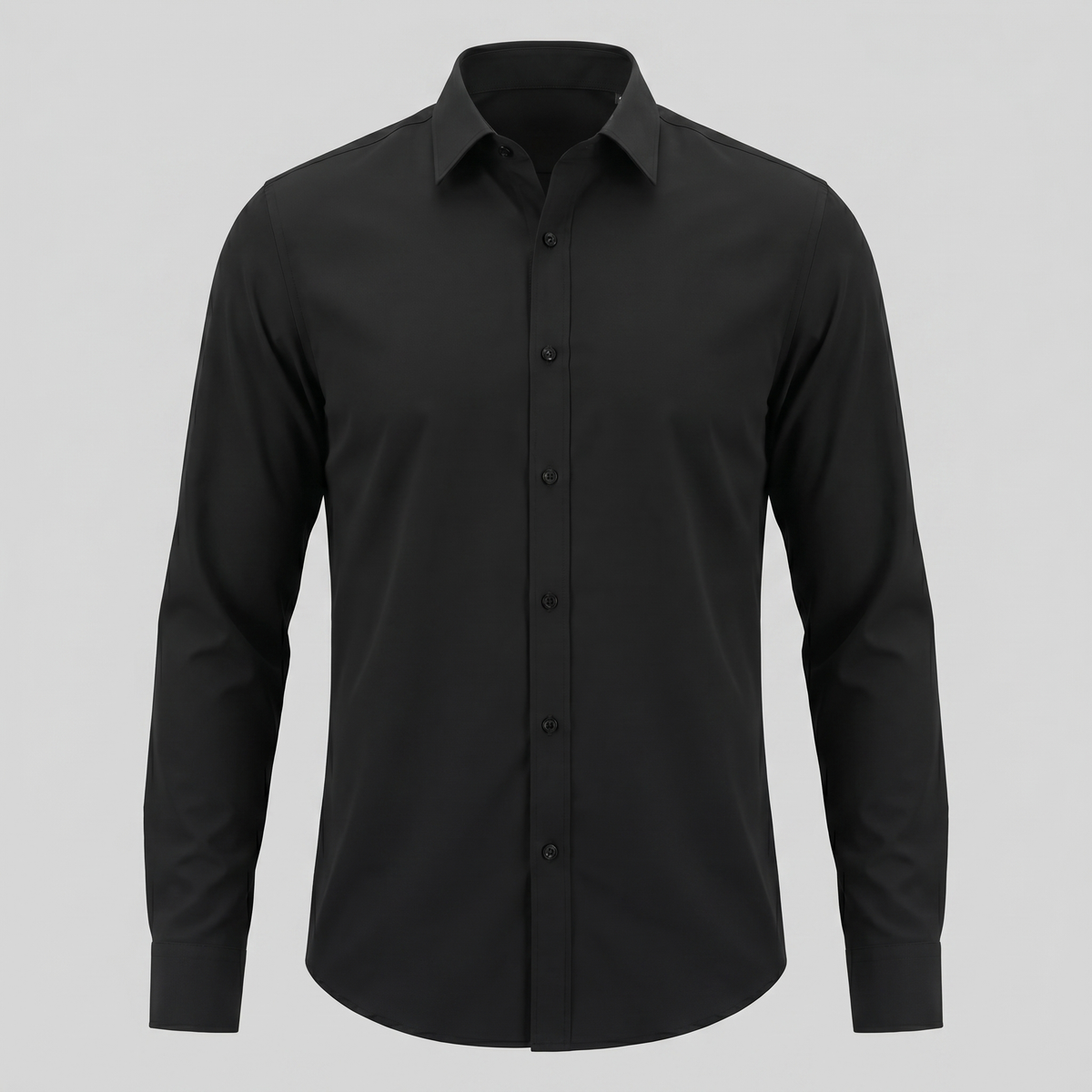 Camicia Uomo Elegante Slim Fit Maniche Lunghe Business