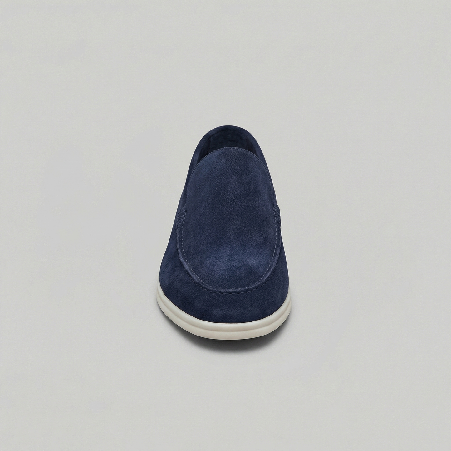 Mocassini Uomo in Camoscio Slip-On Suola in Gomma