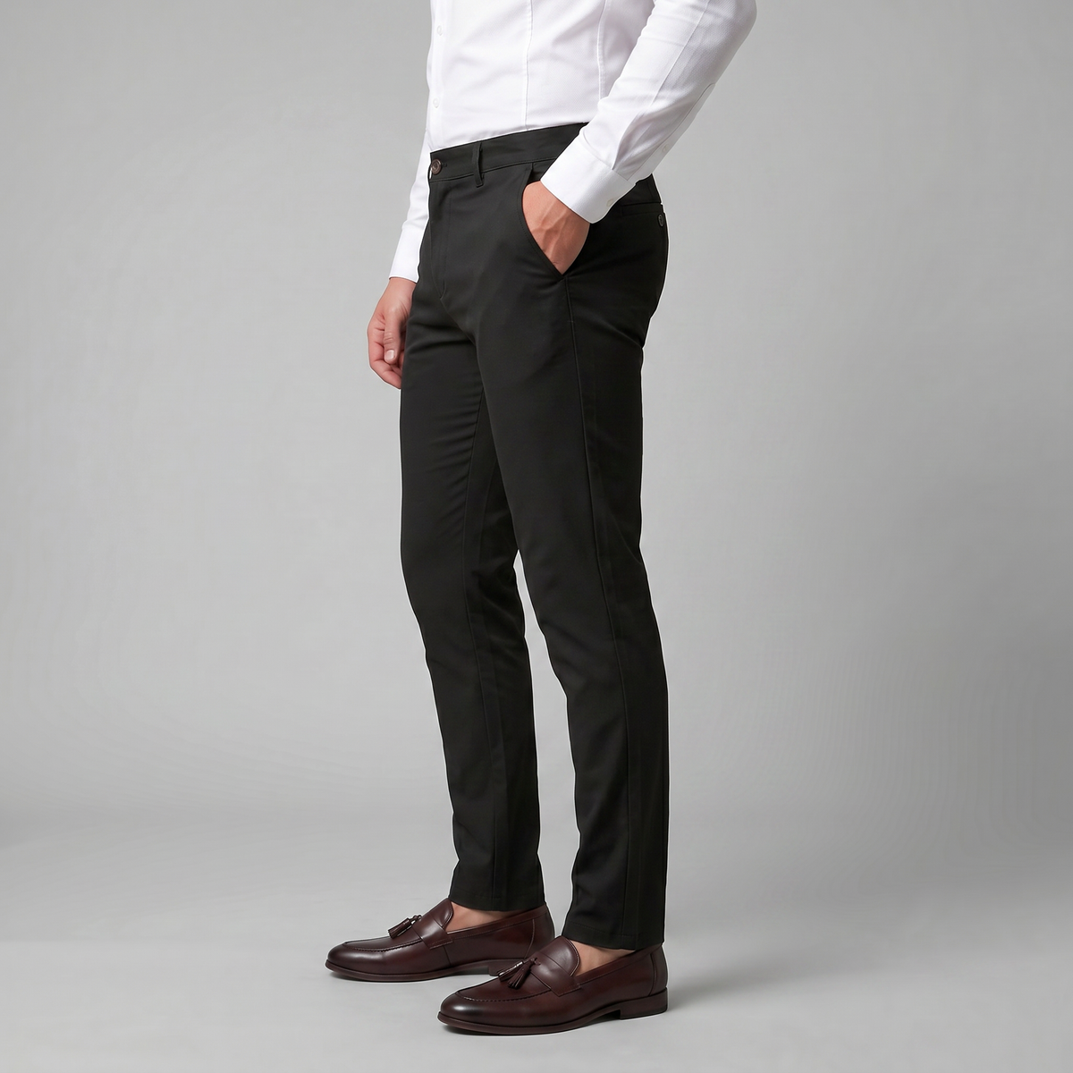 Pantaloni Chino Uomo Gamba Dritta
