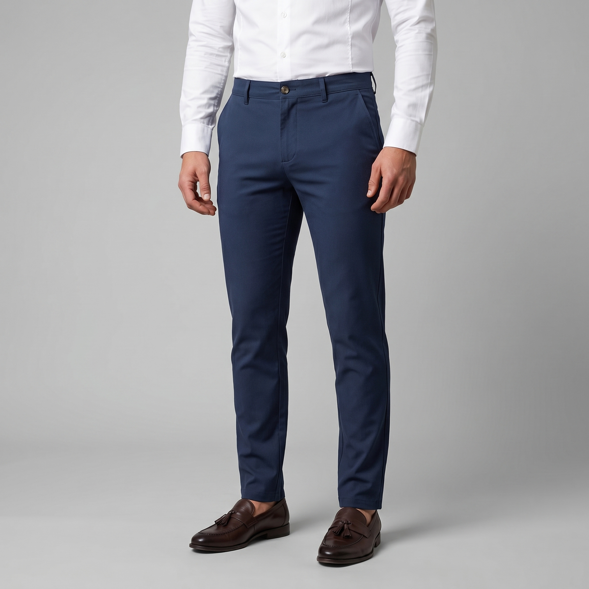Pantaloni Chino Uomo Gamba Dritta