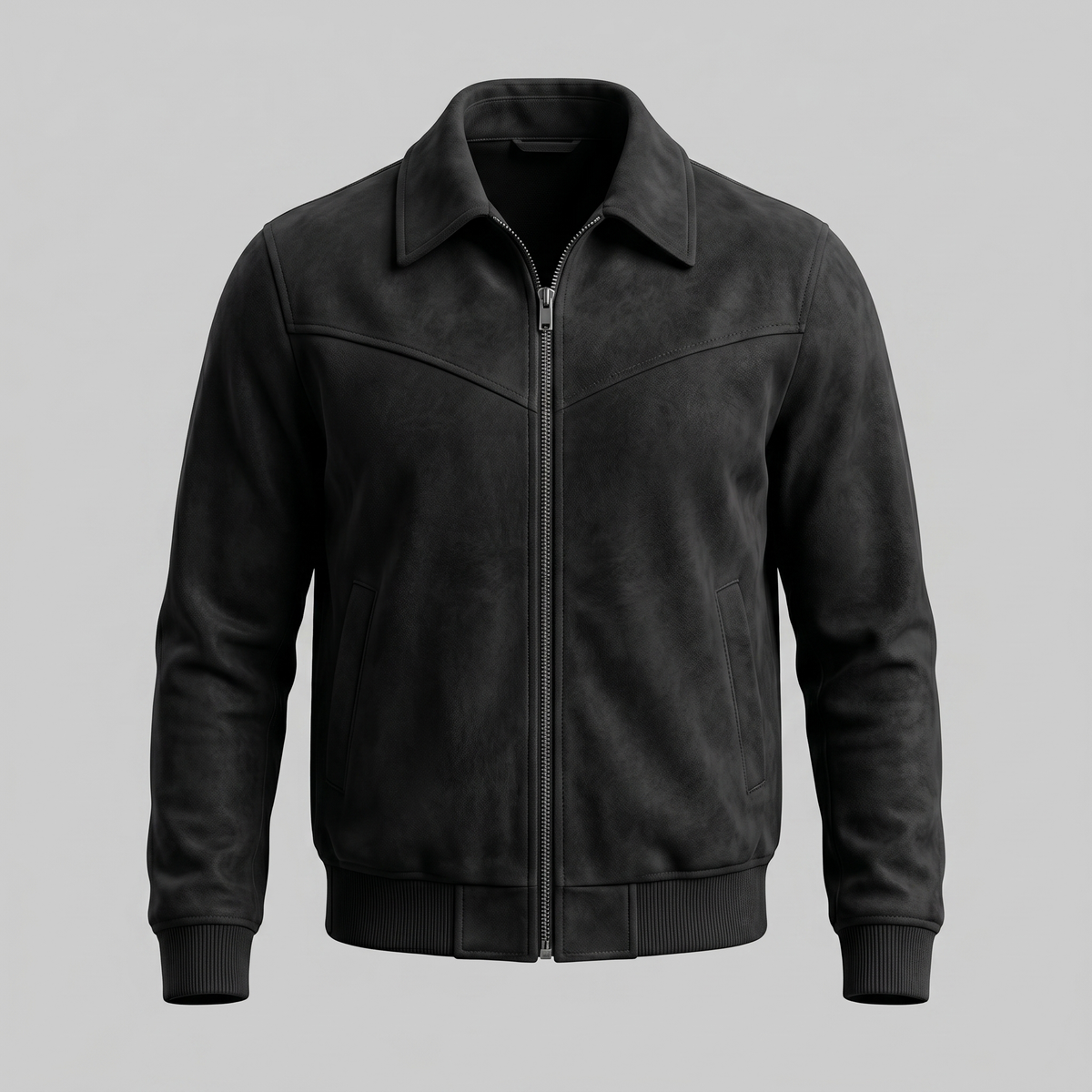 Giacca Harrington Uomo in Camoscio