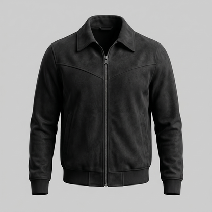 Giacca Harrington Uomo in Camoscio