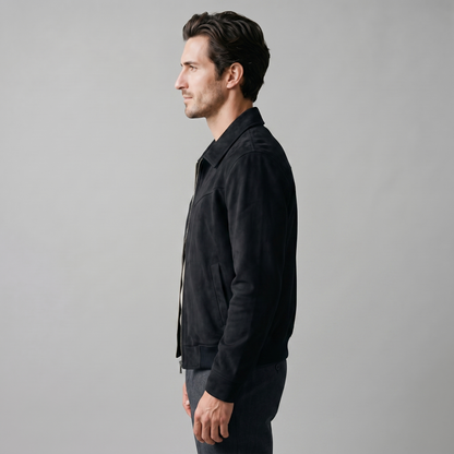 Giacca Harrington Uomo in Camoscio