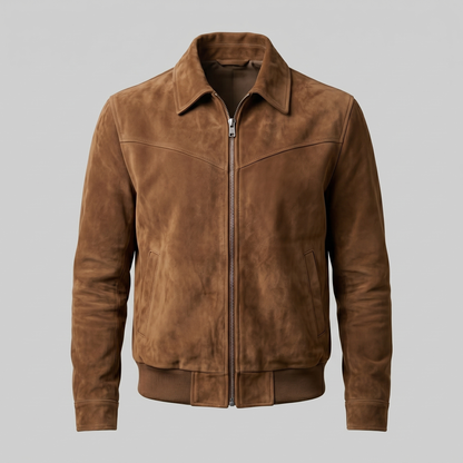 Giacca Harrington Uomo in Camoscio