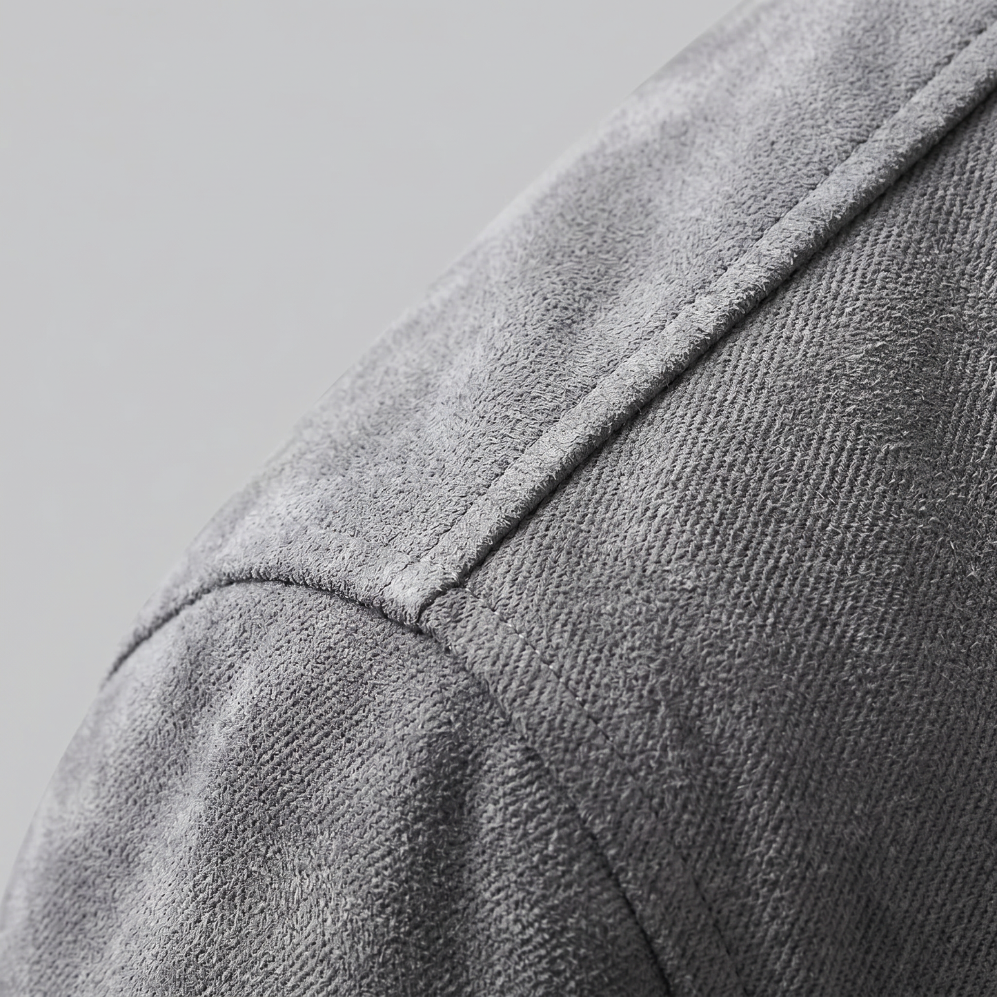 Giacca Uomo Scamosciata con Collo Zip