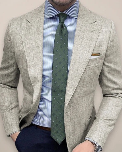 Blazer Uomo Testurizzato Strutturato
