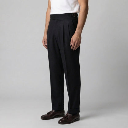 Pantaloni Uomo Sartoriali con Pince Gamba Dritta