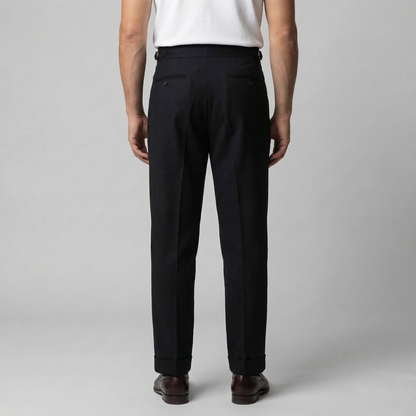 Pantaloni Uomo Sartoriali con Pince Gamba Dritta