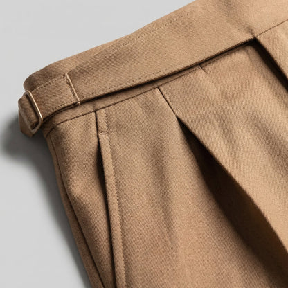 Pantaloni Uomo Sartoriali con Pince Gamba Dritta