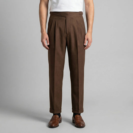 Pantaloni Uomo Sartoriali con Pince
