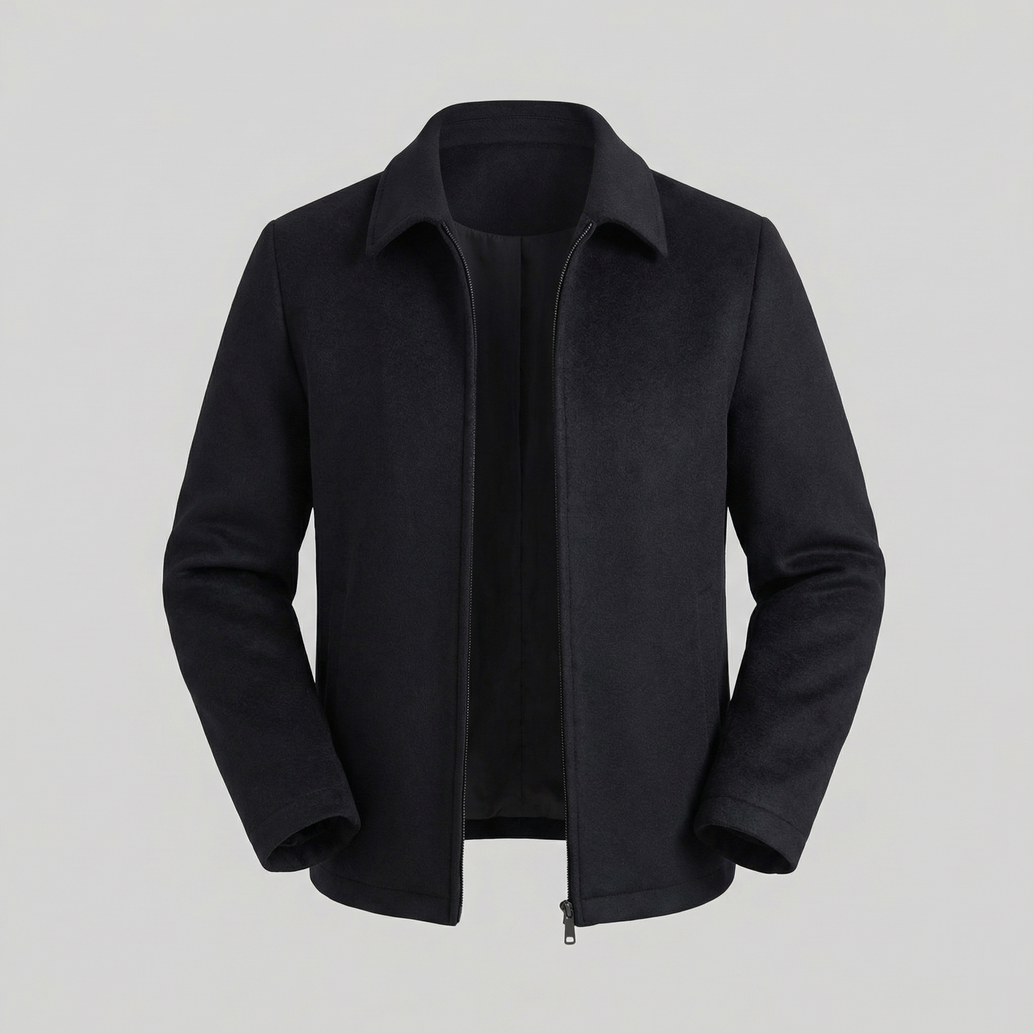 Giacca Uomo in Misto Lana con Zip