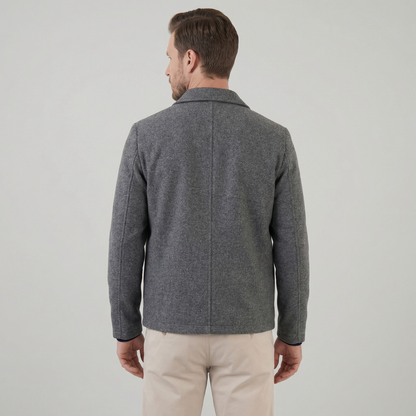 Giacca Uomo in Misto Lana con Zip