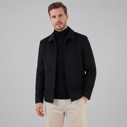 Giacca Uomo in Misto Lana con Zip