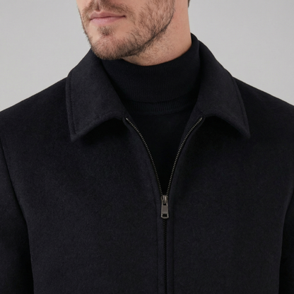 Giacca Uomo in Misto Lana con Zip