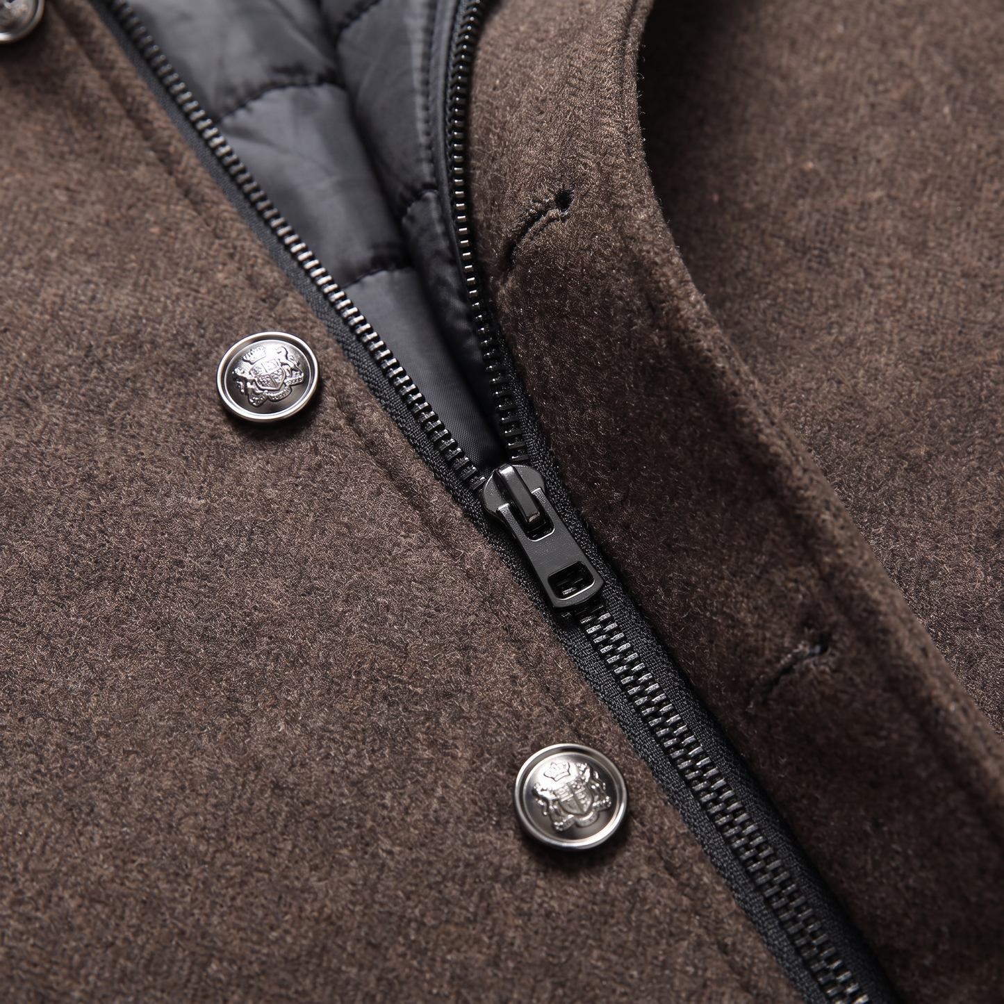 Cappotto Uomo con Gilet Trapuntato Staccabile