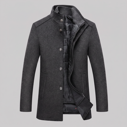 Cappotto Uomo con Gilet Trapuntato Staccabile