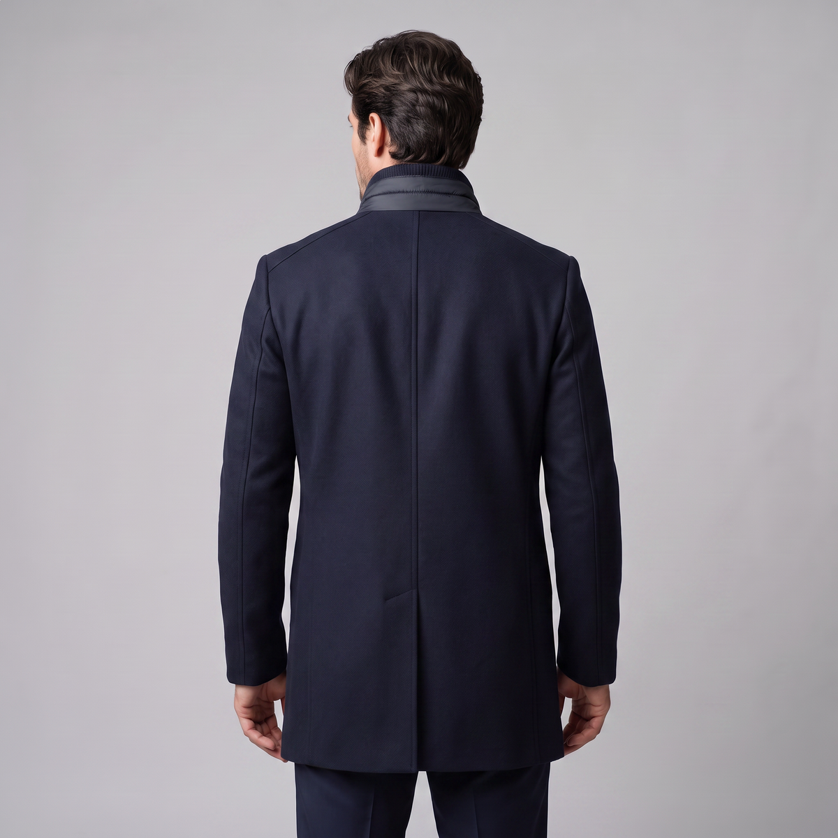 Cappotto Uomo con Gilet Trapuntato Staccabile