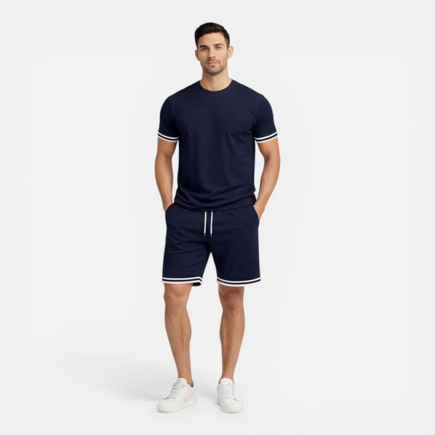 Completo Uomo Estivo Traspirante Casual con Shorts