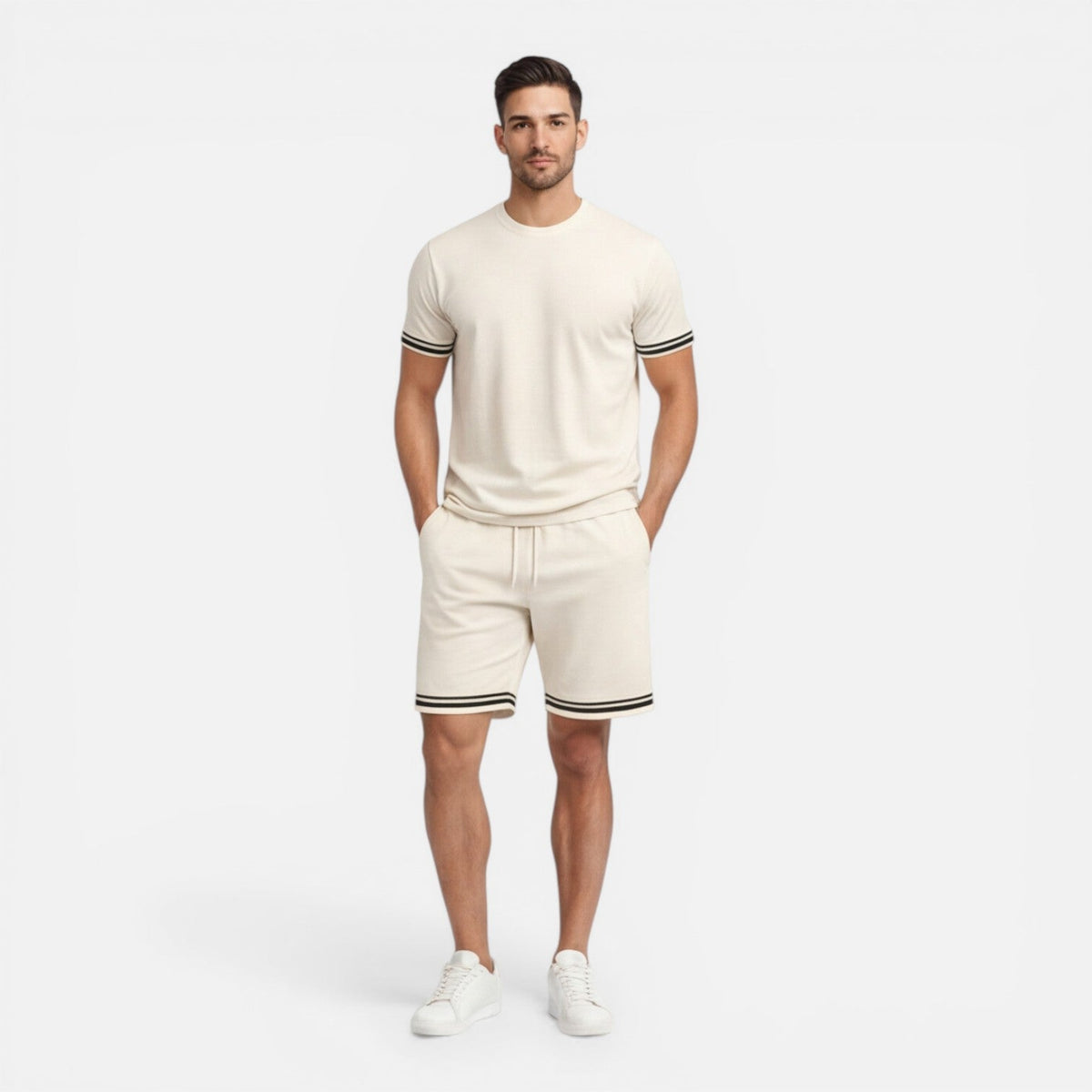 Completo Uomo Estivo Traspirante Casual con Shorts
