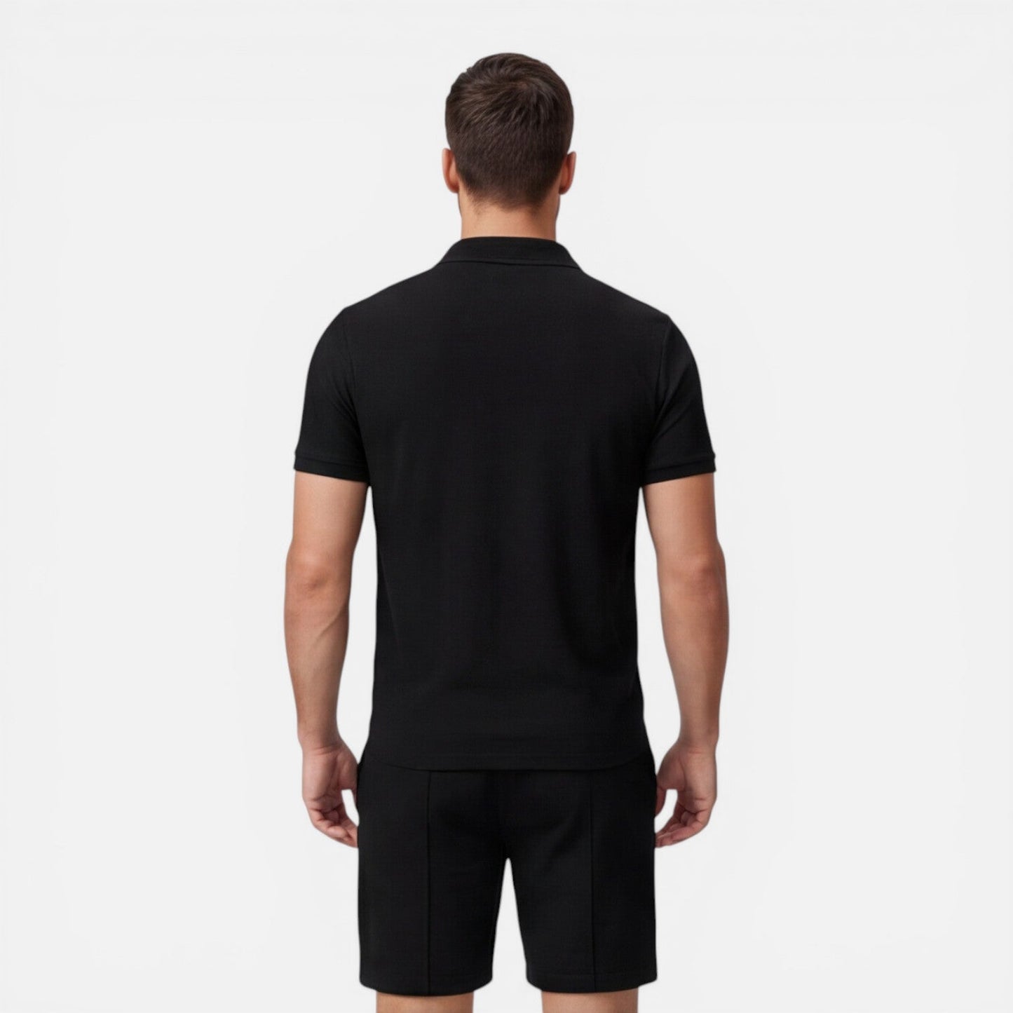 Completo Uomo Polo e Shorts Estivo Slim Fit Cotone