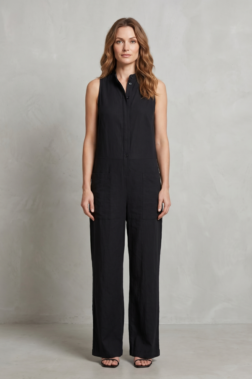 Tuta Donna Smanicata in Misto Cotone