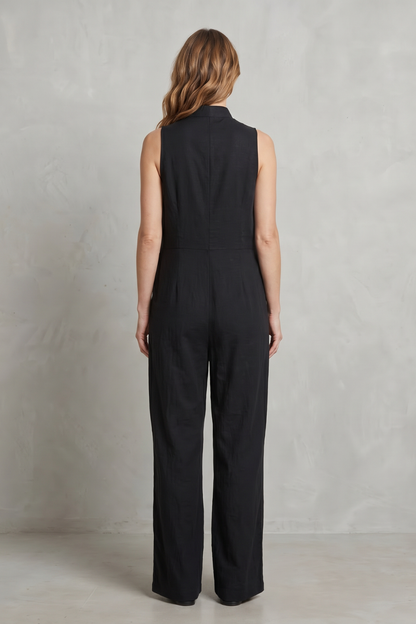 Tuta Donna Smanicata in Misto Cotone