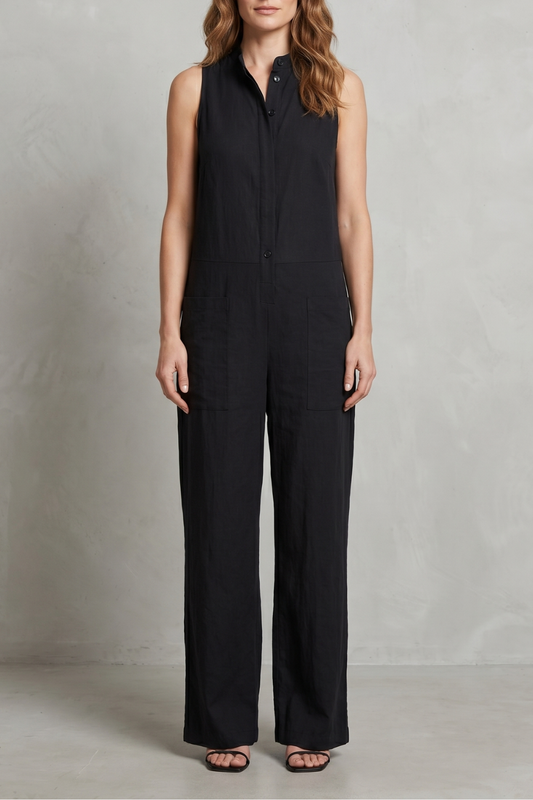 Tuta Donna Smanicata in Misto Cotone