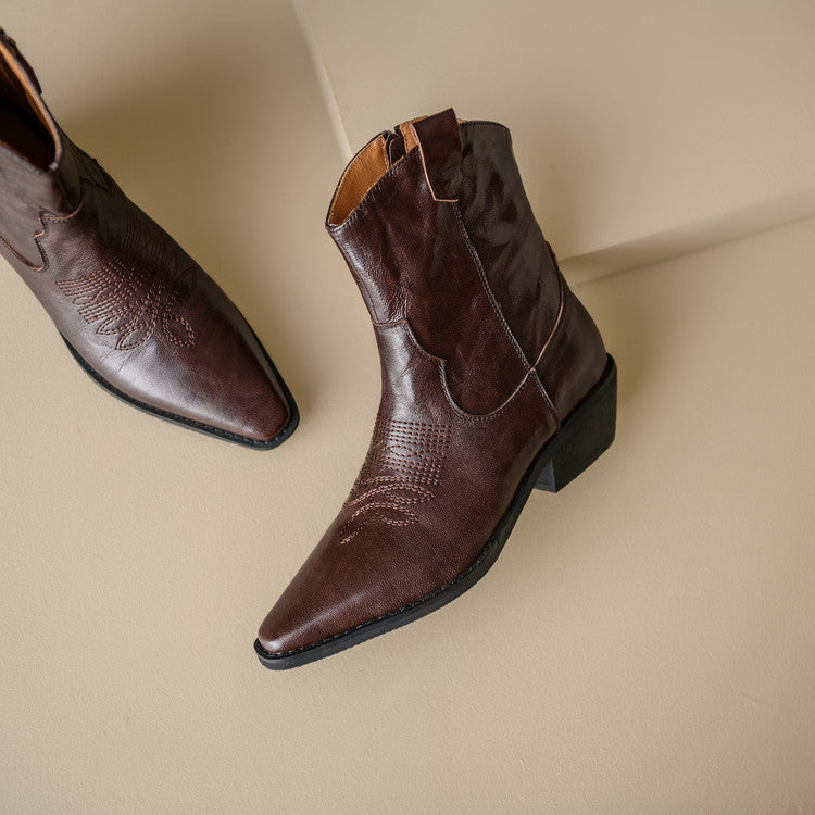 Nerina | Stivali Donna in Pelle Autentica Stile Western