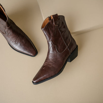 Nerina | Stivali Donna in Pelle Autentica Stile Western