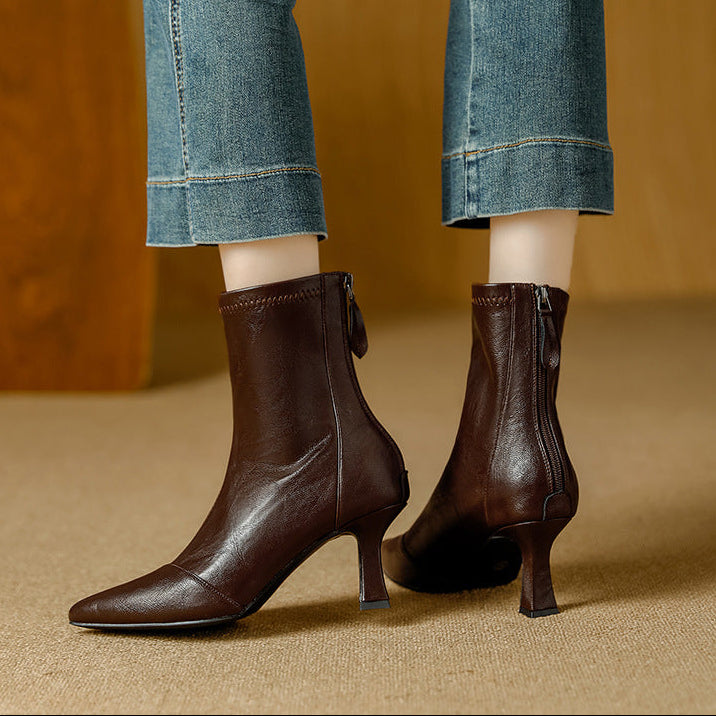 Rachele | Stivali Donna in Pelle Premium con Suola Alta