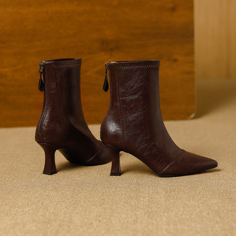 Rachele | Stivali Donna in Pelle Premium con Suola Alta