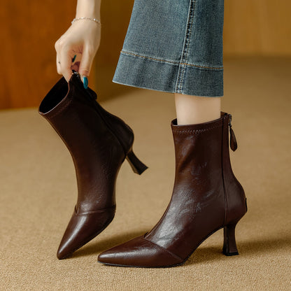 Rachele | Stivali Donna in Pelle Premium con Suola Alta
