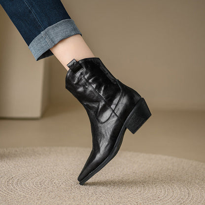 Nerina | Stivali Donna in Pelle Autentica Stile Western