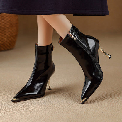 Stella | Stivaletti Donna in Pelle Autentica con Fibbia