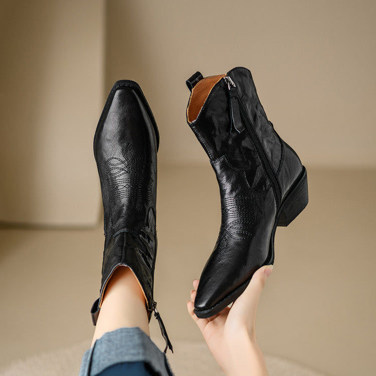 Nerina | Stivali Donna in Pelle Autentica Stile Western