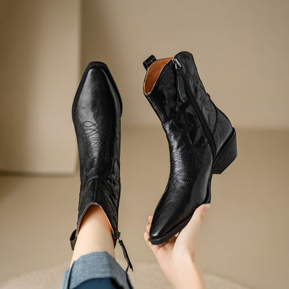 Nerina | Stivali Donna in Pelle Autentica Stile Western
