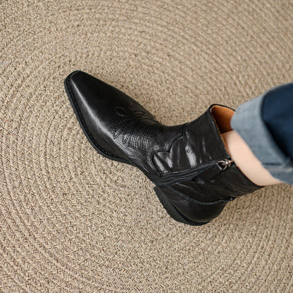 Nerina | Stivali Donna in Pelle Autentica Stile Western