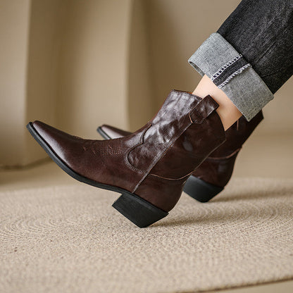Nerina | Stivali Donna in Pelle Autentica Stile Western