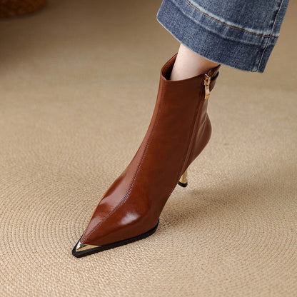 Stella | Stivaletti Donna in Pelle Autentica con Fibbia