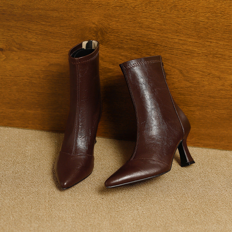 Rachele | Stivali Donna in Pelle Premium con Suola Alta