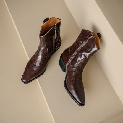 Nerina | Stivali Donna in Pelle Autentica Stile Western
