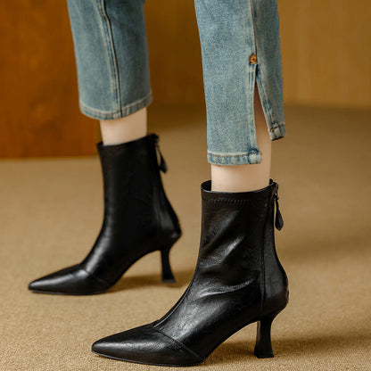 Rachele | Stivali Donna in Pelle Premium con Suola Alta